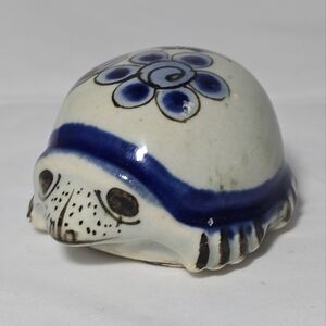 Small Mexican Tonala Pottery Turtle Figurine